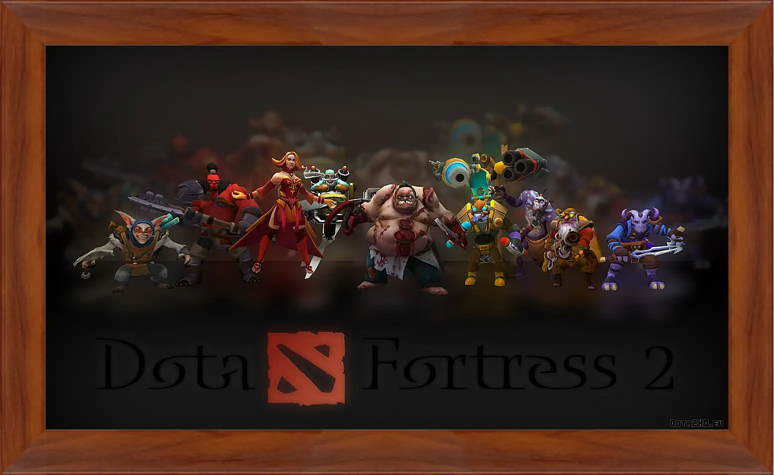 Картина в раме - dota fortress 2, dota 2, art
