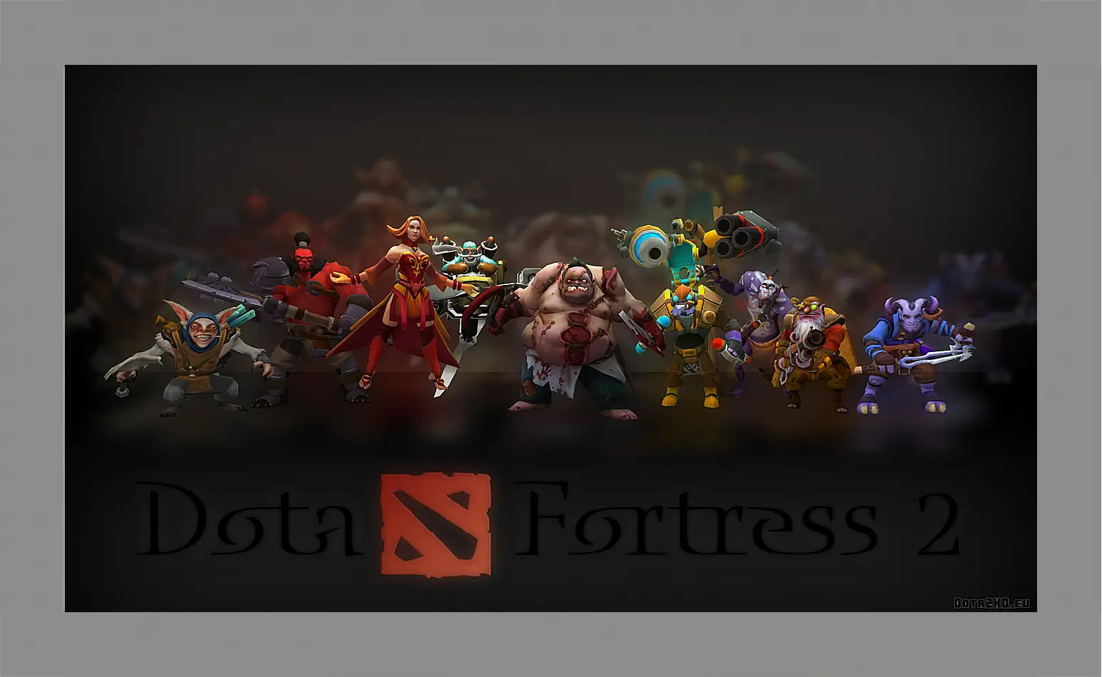 Картина в раме - dota fortress 2, dota 2, art
