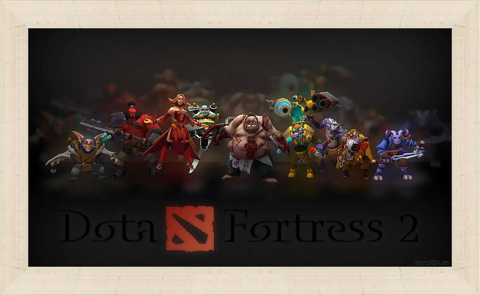 Картина в раме - dota fortress 2, dota 2, art
