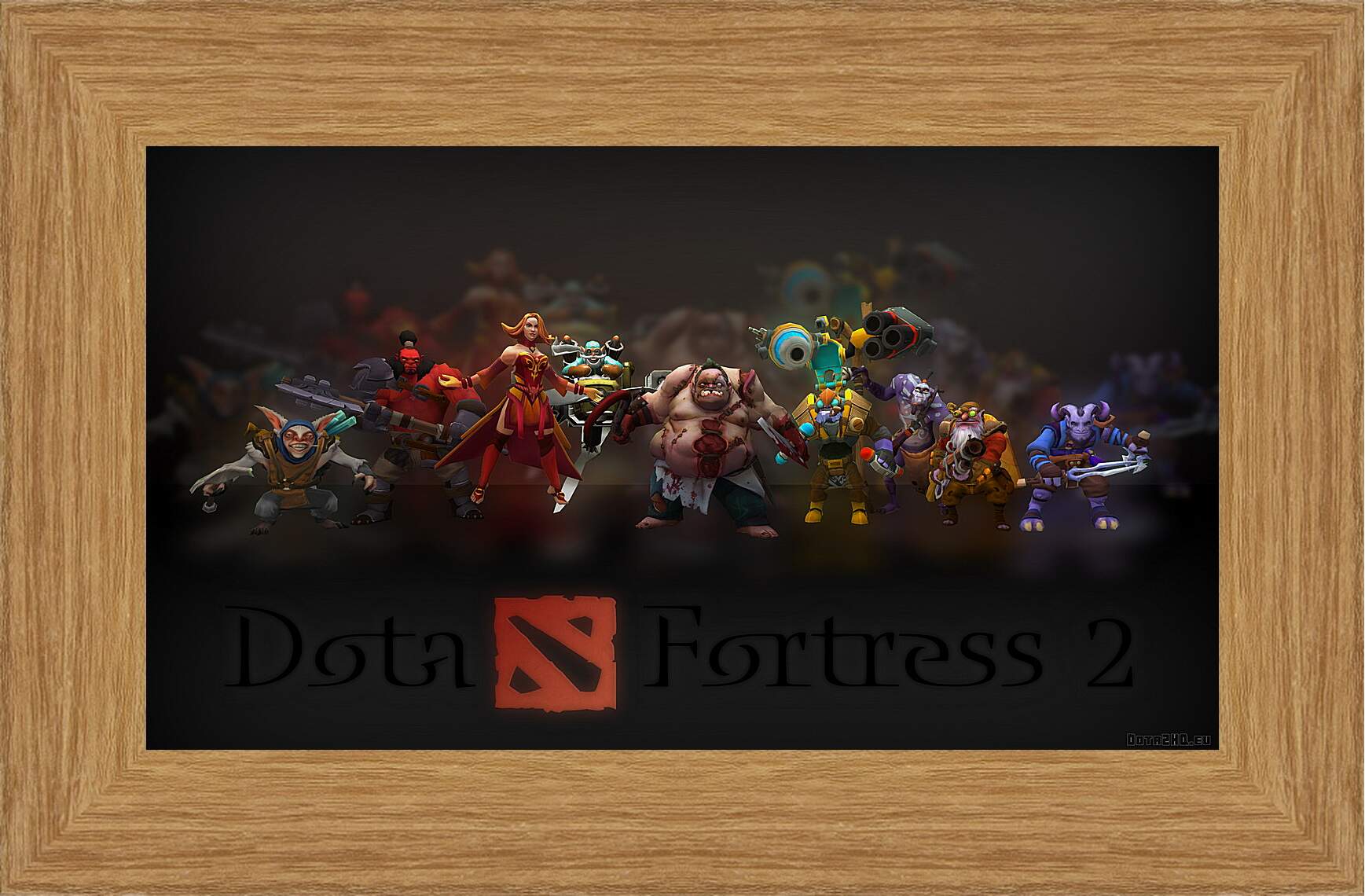 Картина в раме - dota fortress 2, dota 2, art
