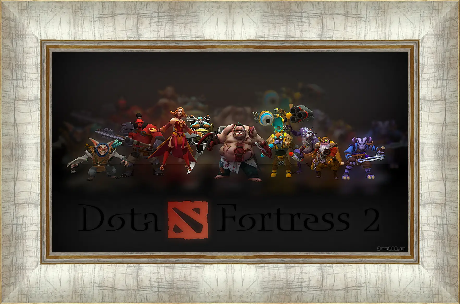 Картина в раме - dota fortress 2, dota 2, art
