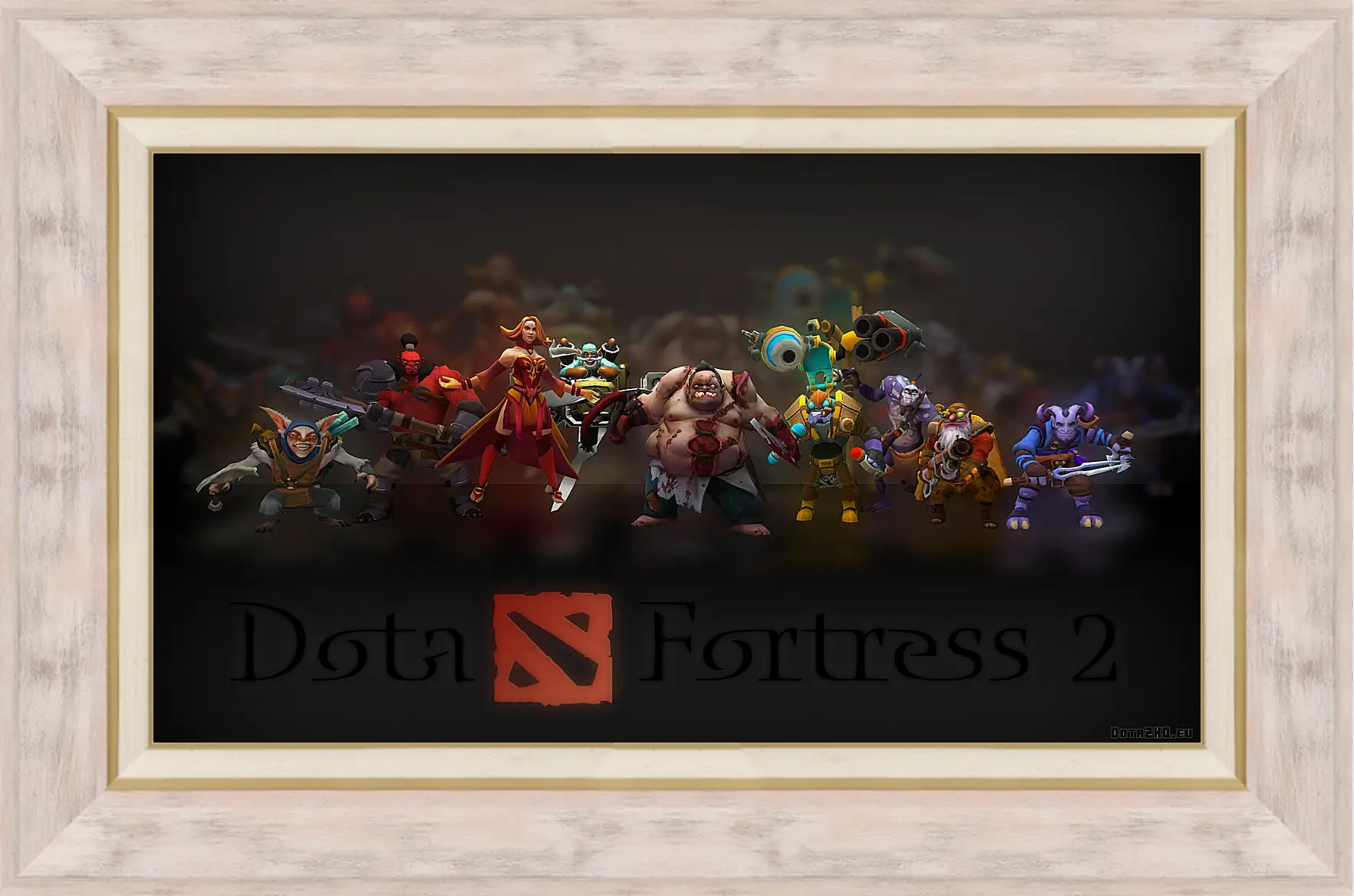 Картина в раме - dota fortress 2, dota 2, art
