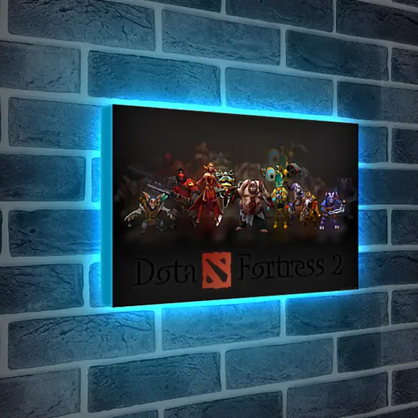 Лайтбокс световая панель - dota fortress 2, dota 2, art
