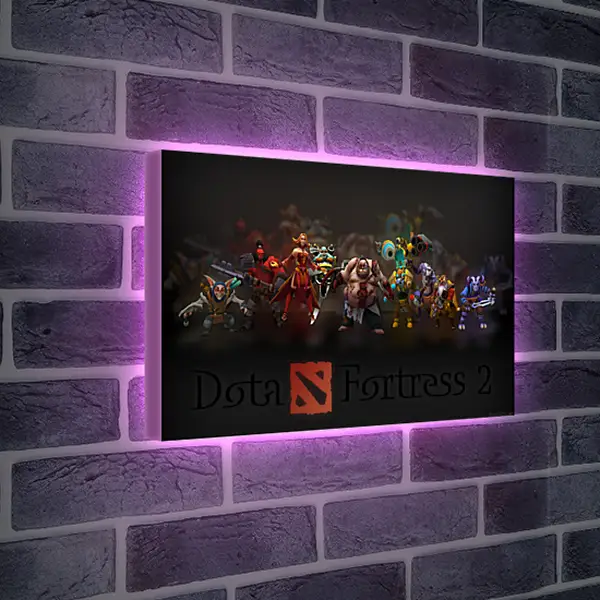 Лайтбокс световая панель - dota fortress 2, dota 2, art
