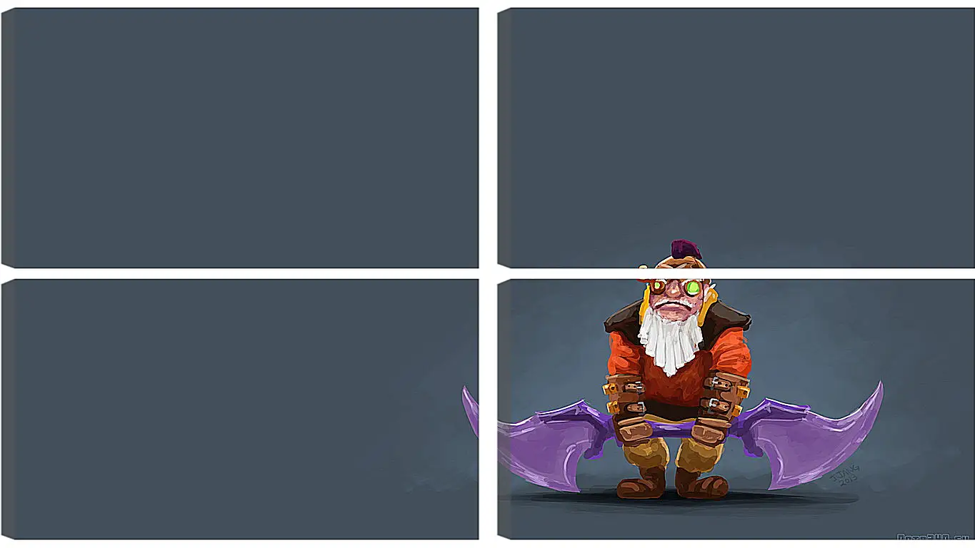 Модульная картина - dwarven sniper, dota 2, art
