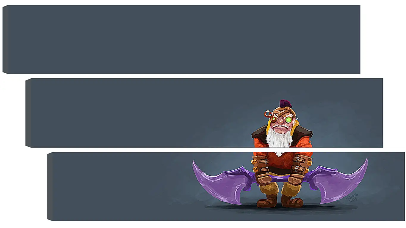 Модульная картина - dwarven sniper, dota 2, art
