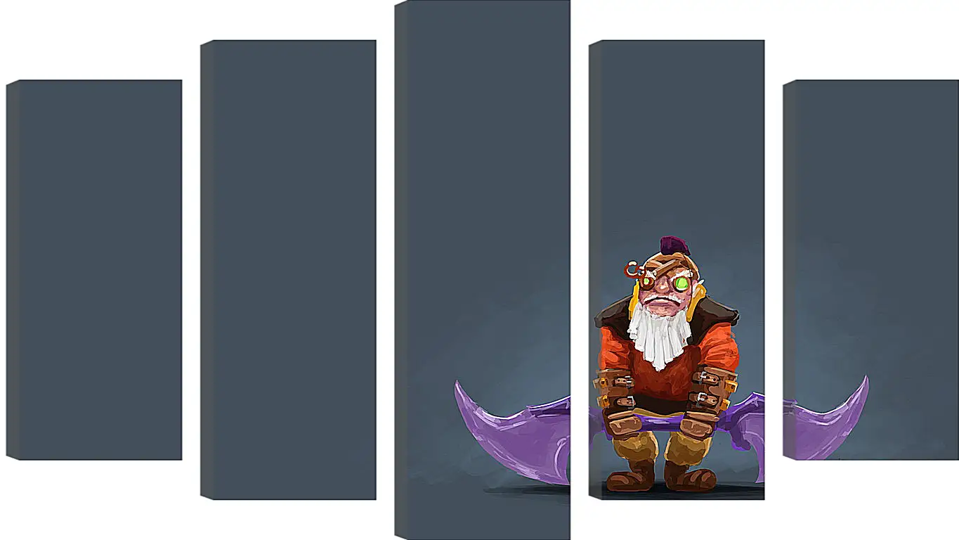 Модульная картина - dwarven sniper, dota 2, art
