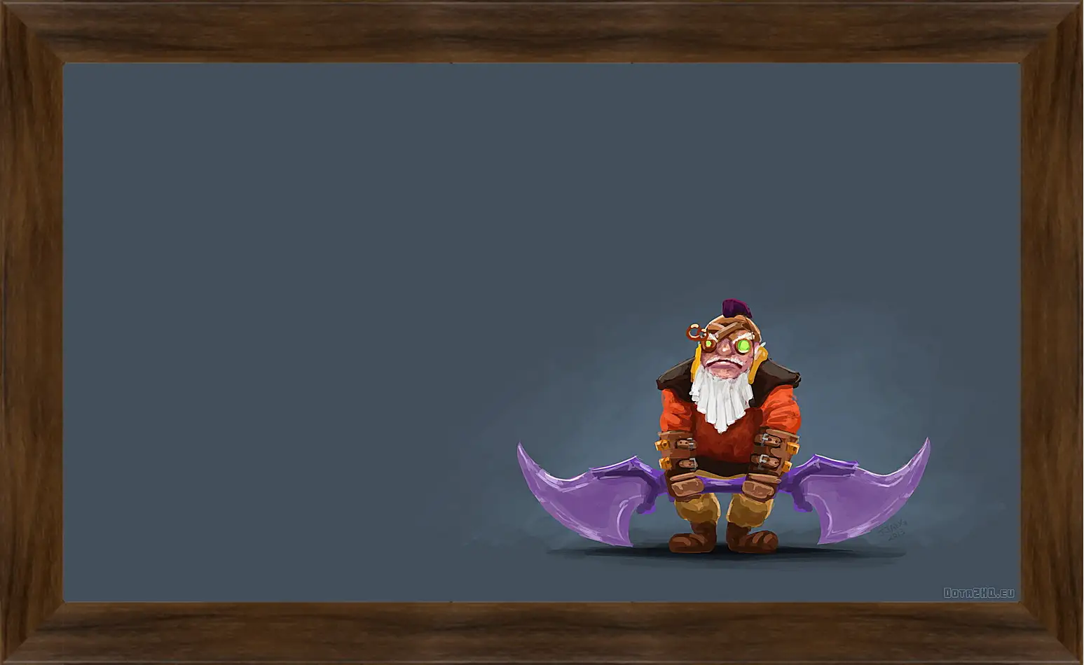 Картина в раме - dwarven sniper, dota 2, art
