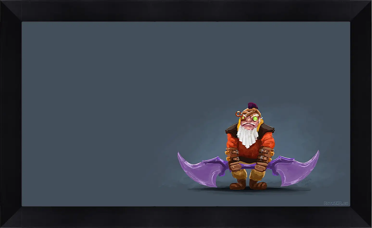 Картина в раме - dwarven sniper, dota 2, art
