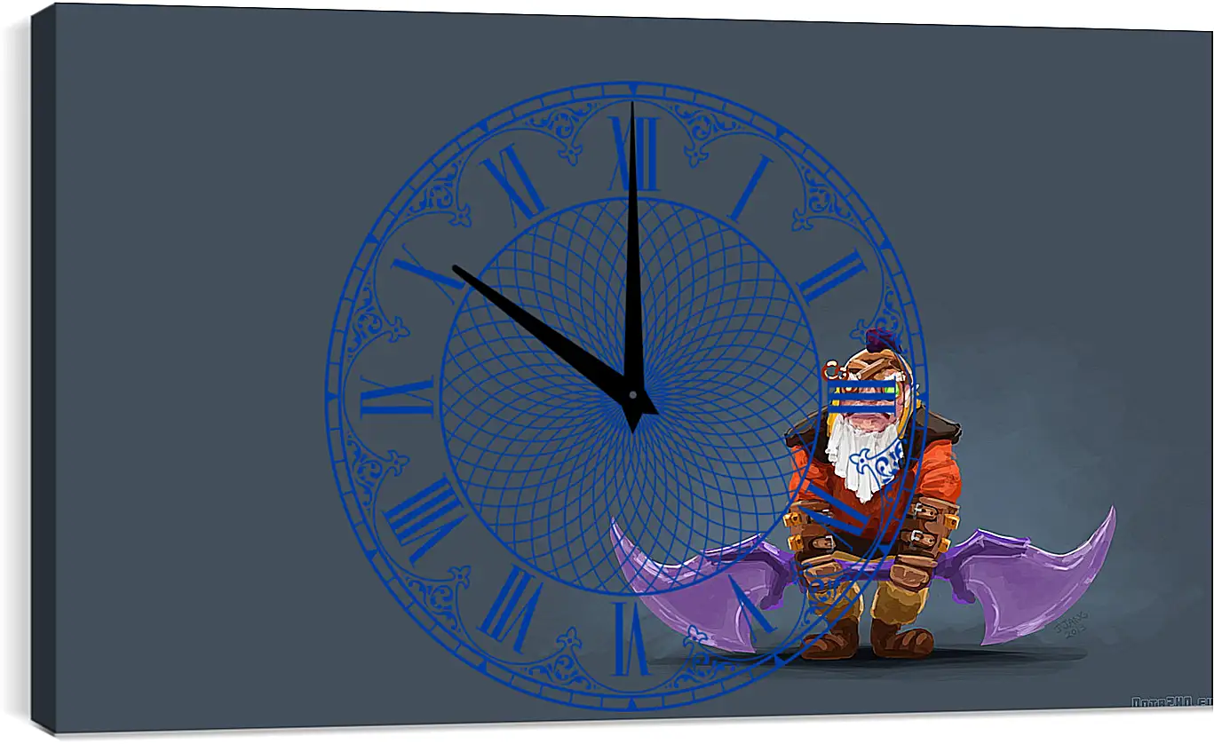 Часы картина - dwarven sniper, dota 2, art
