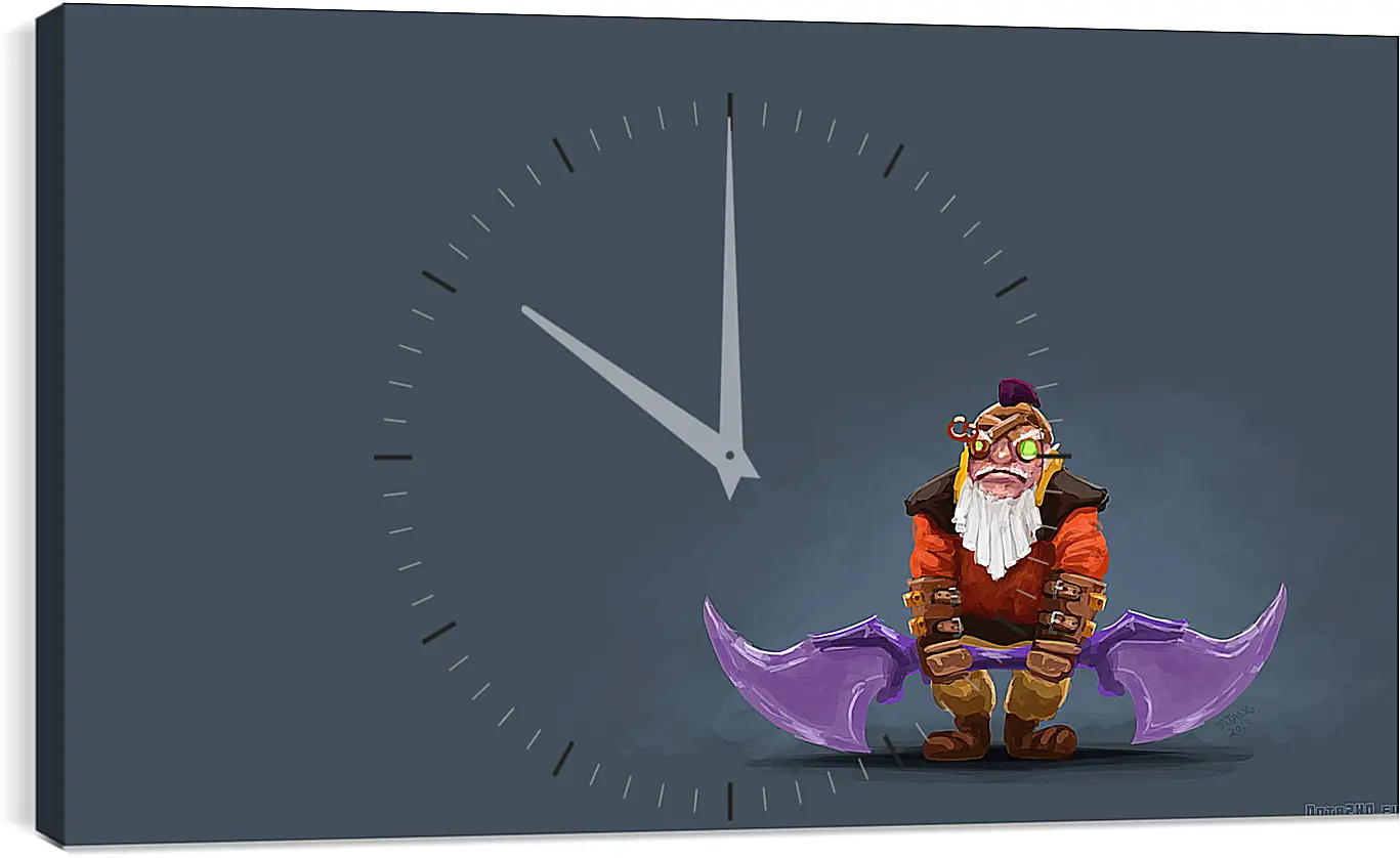 Часы картина - dwarven sniper, dota 2, art
