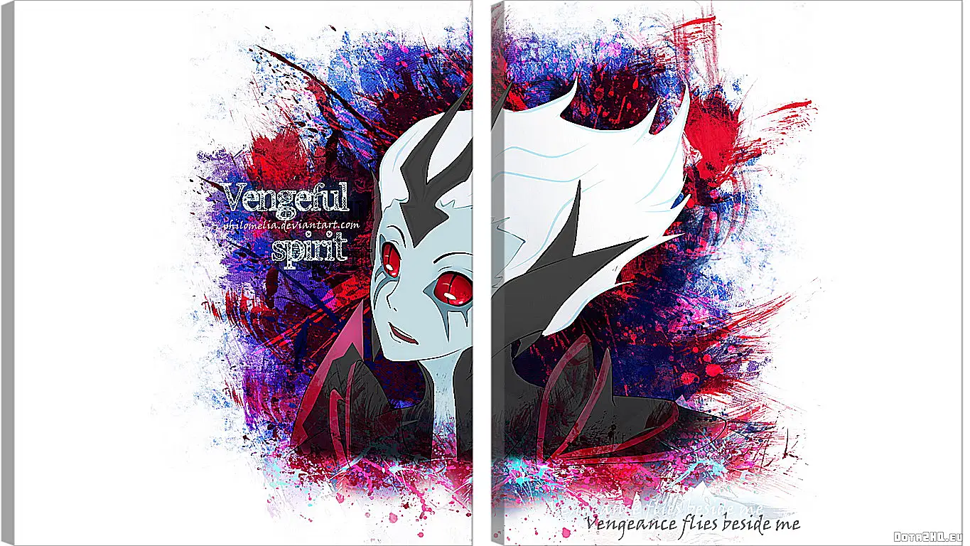 Модульная картина - vengeful spirit, dota 2, art
