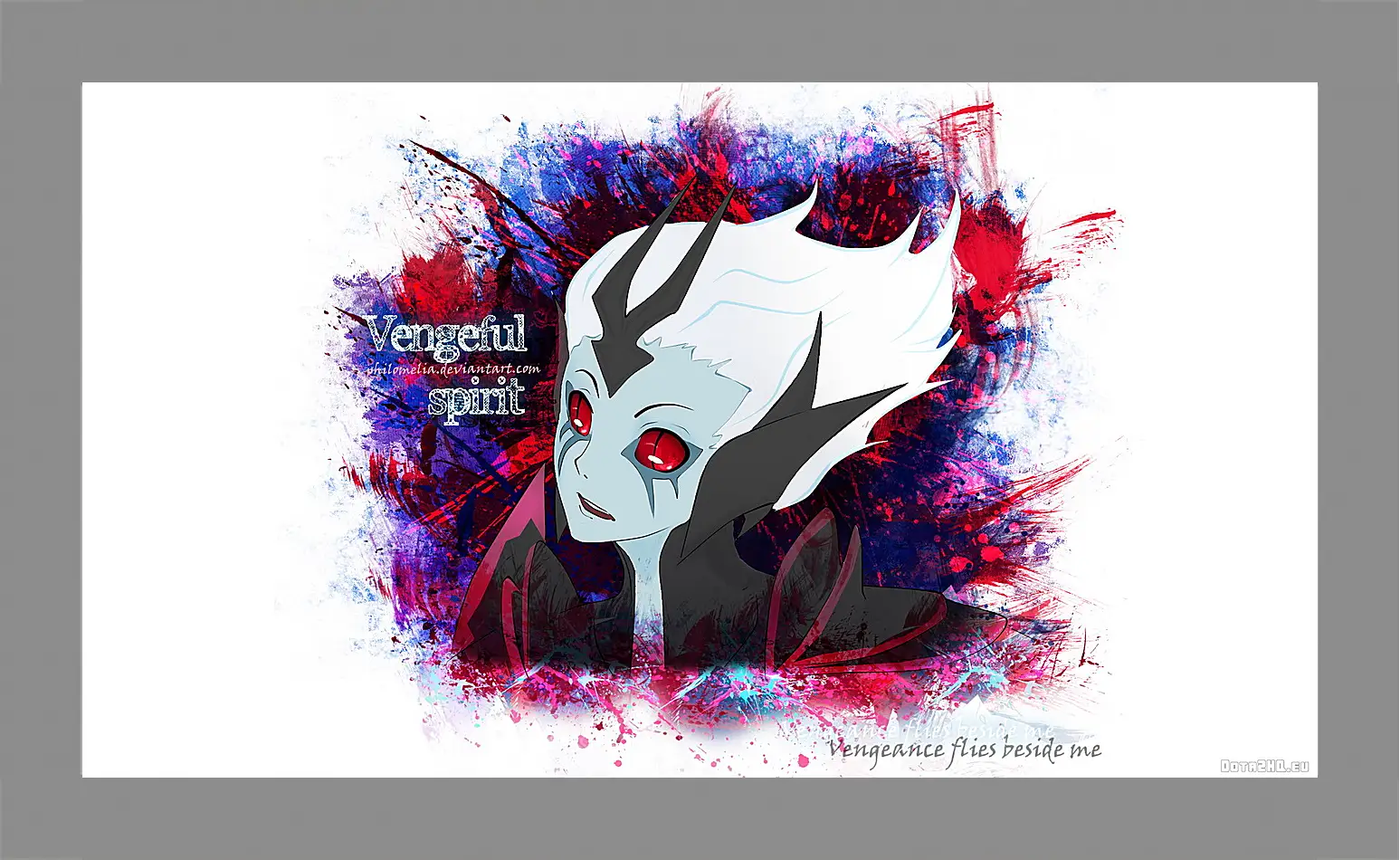 Картина в раме - vengeful spirit, dota 2, art
