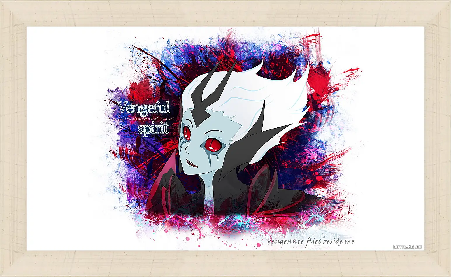 Картина в раме - vengeful spirit, dota 2, art
