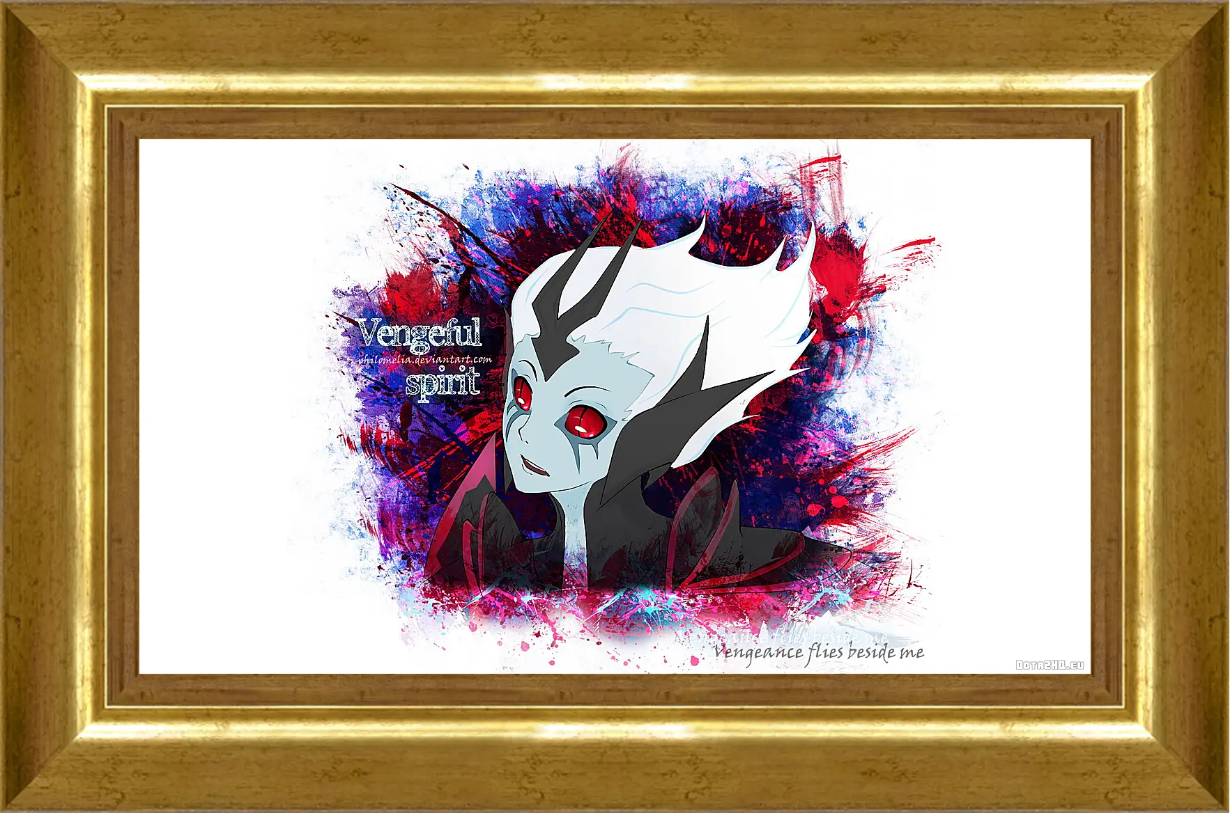 Картина в раме - vengeful spirit, dota 2, art
