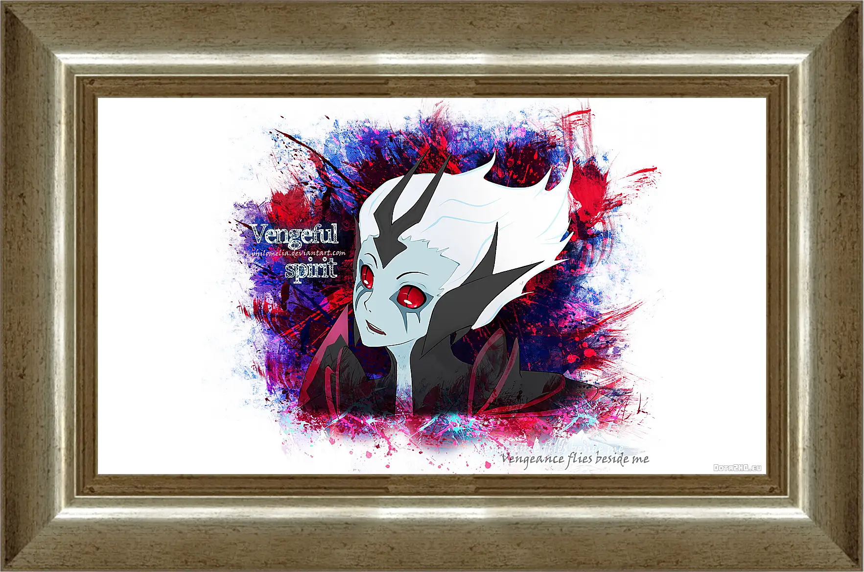 Картина в раме - vengeful spirit, dota 2, art
