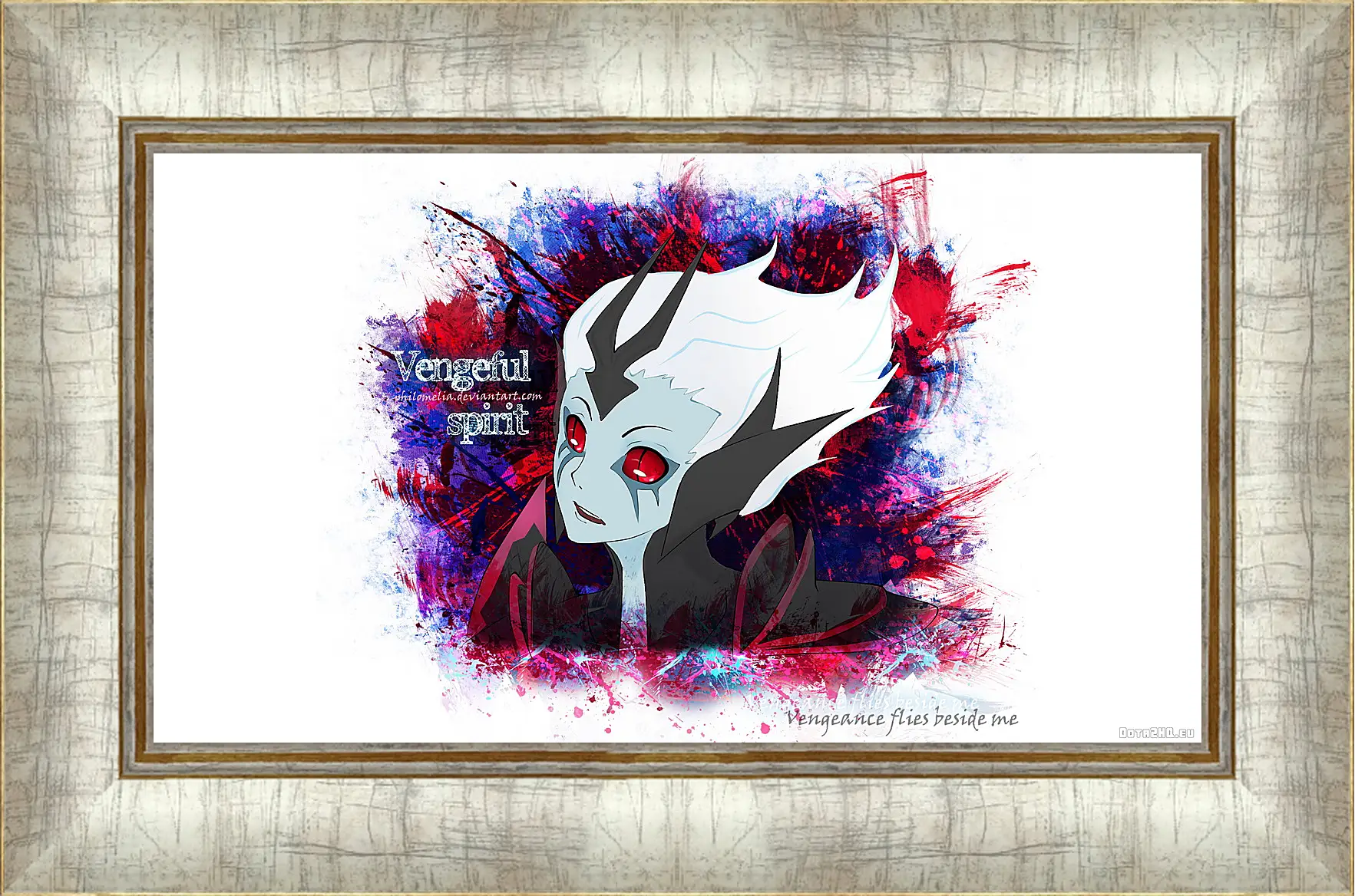 Картина в раме - vengeful spirit, dota 2, art
