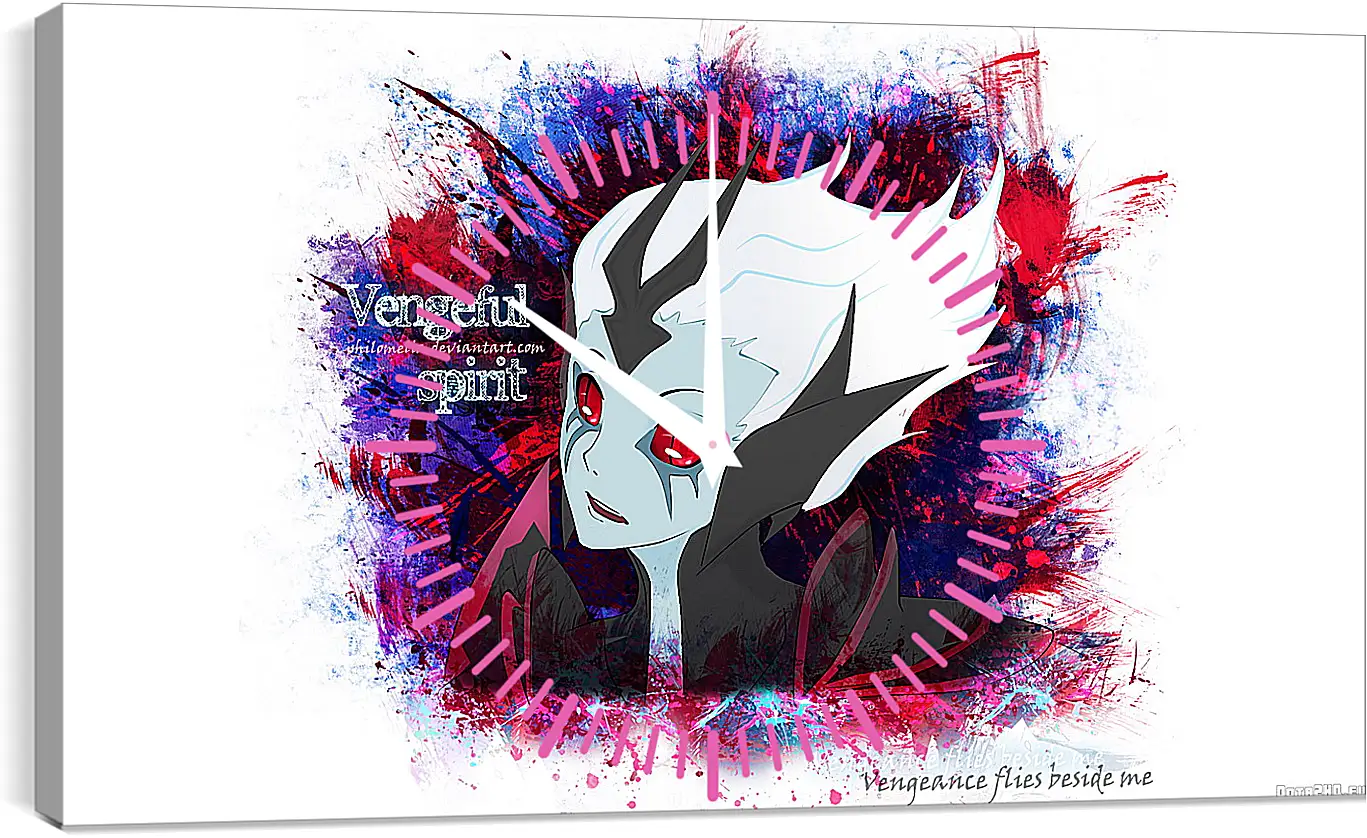 Часы картина - vengeful spirit, dota 2, art
