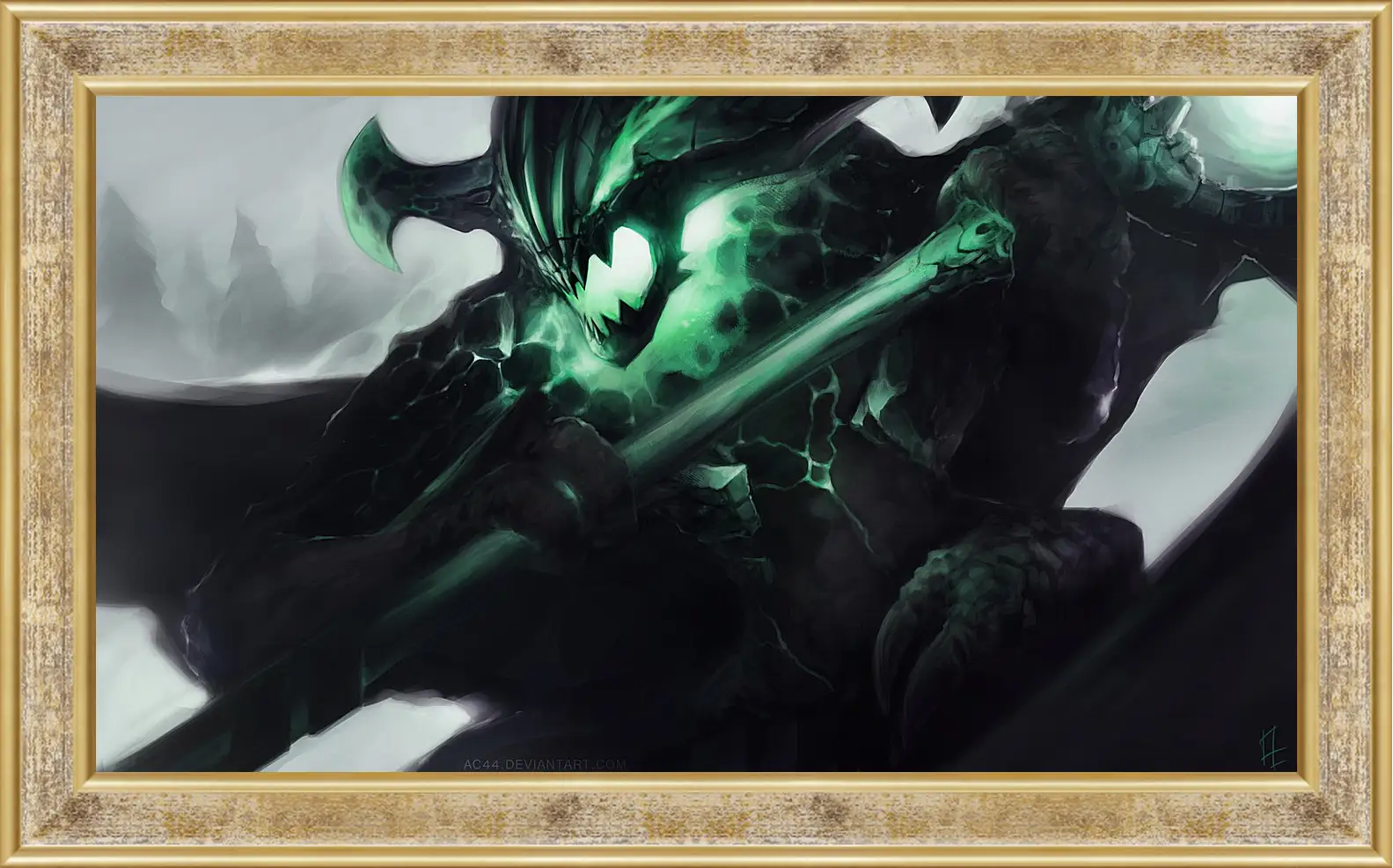 Картина в раме - outworld devourer, dota 2, art
