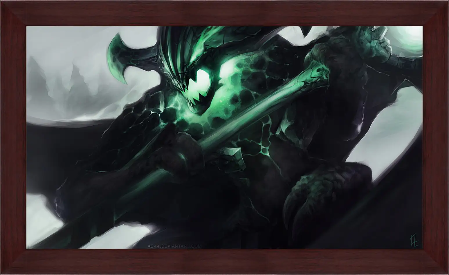 Картина в раме - outworld devourer, dota 2, art
