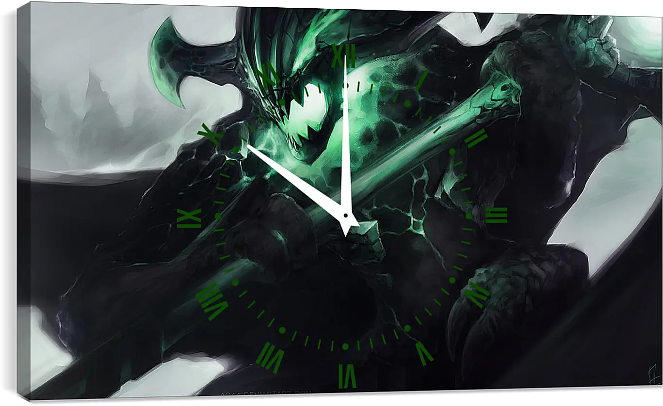 Часы картина - outworld devourer, dota 2, art
