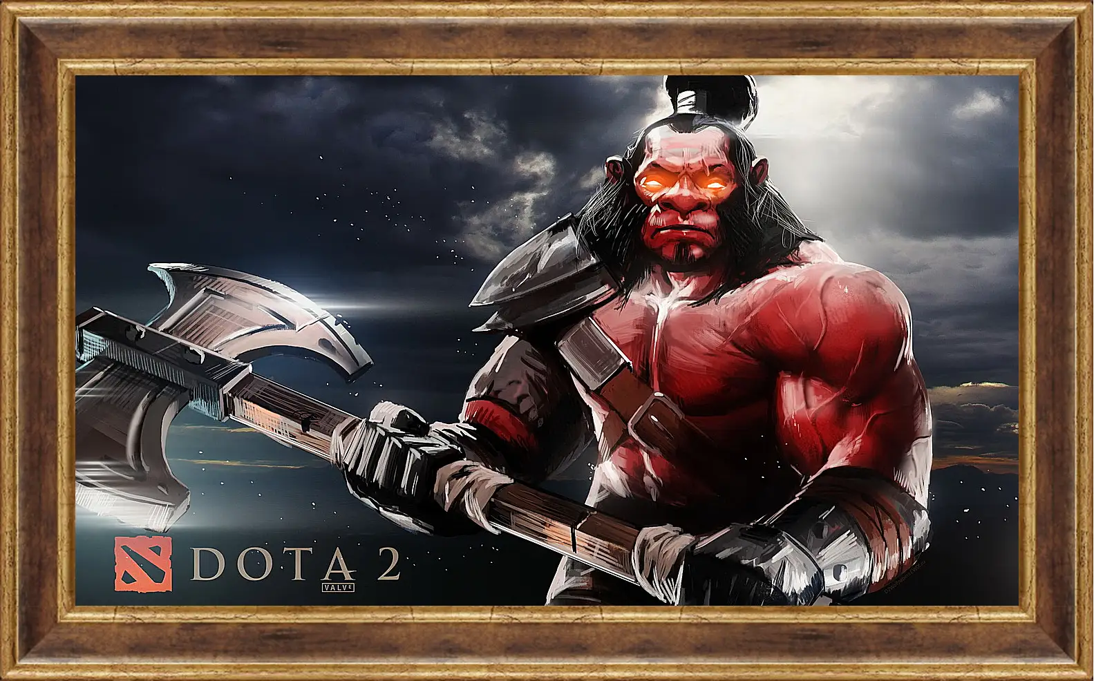 Картина в раме - axe, dota 2, art
