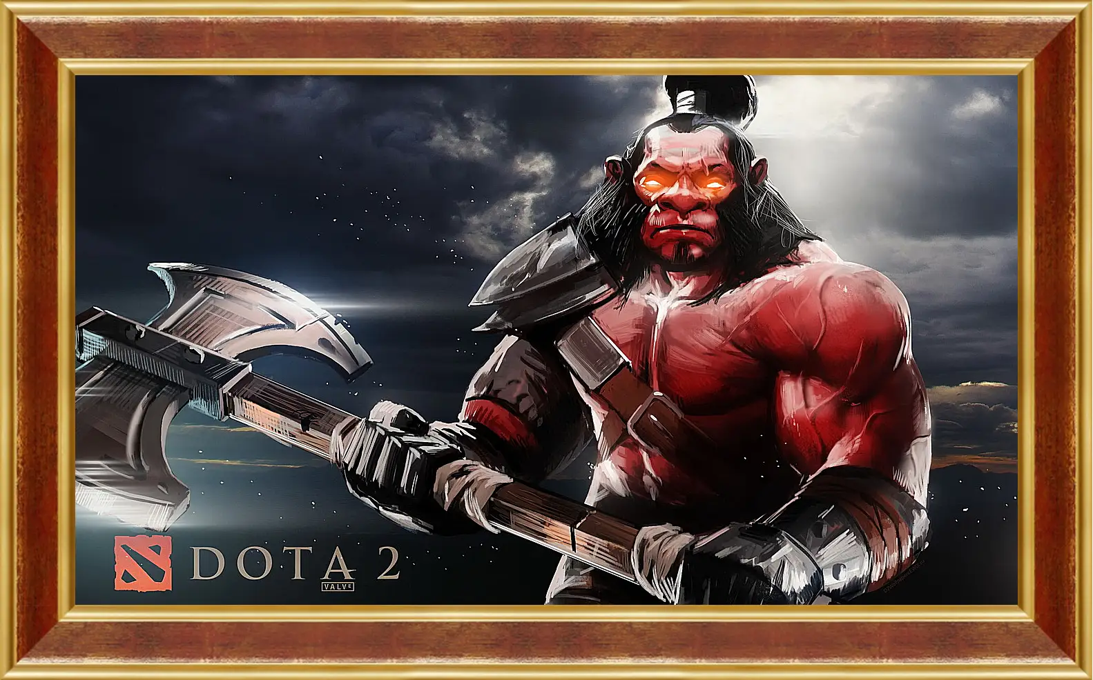 Картина в раме - axe, dota 2, art
