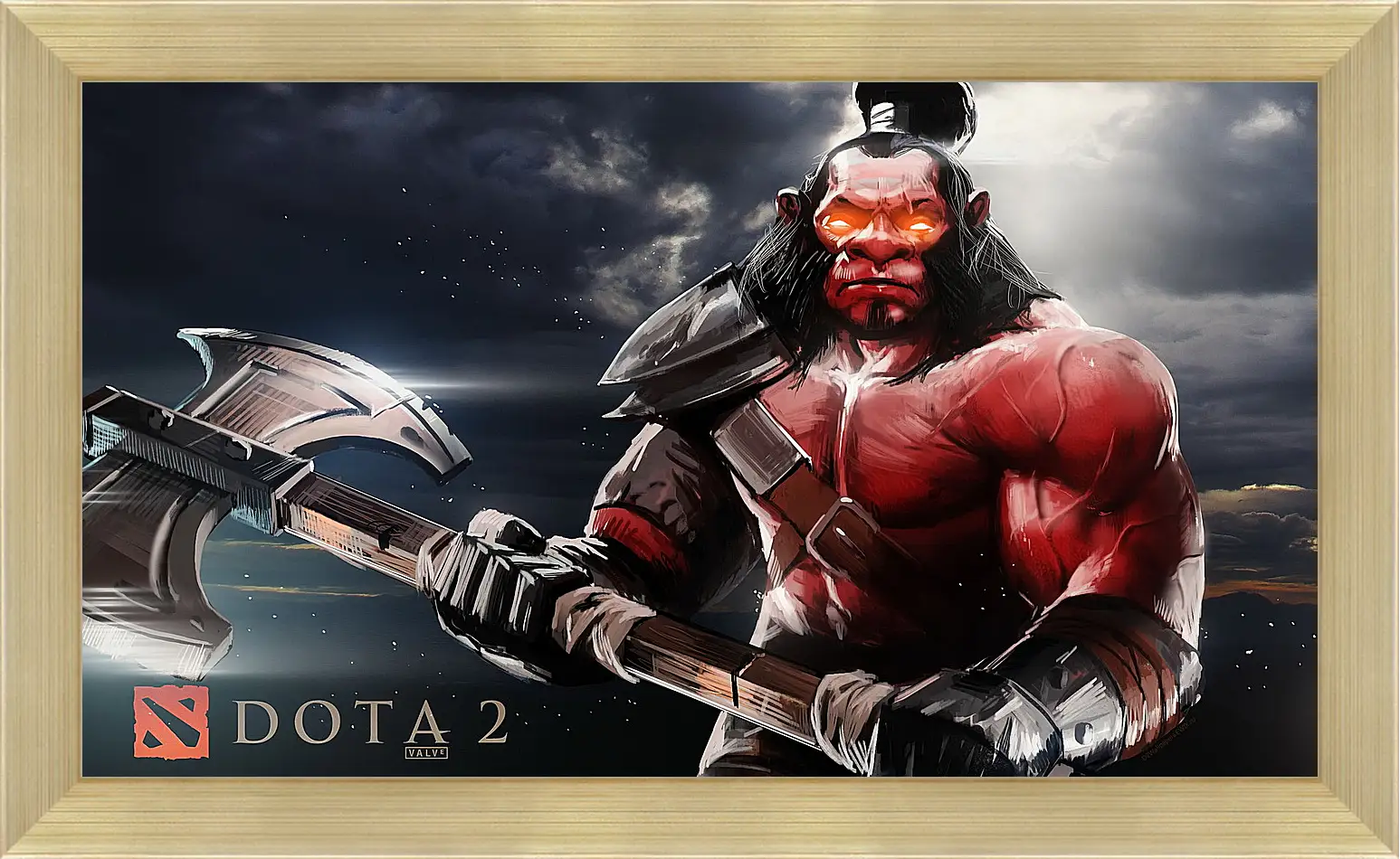 Картина в раме - axe, dota 2, art
