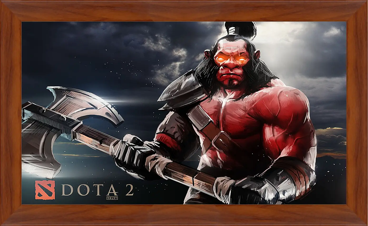 Картина в раме - axe, dota 2, art
