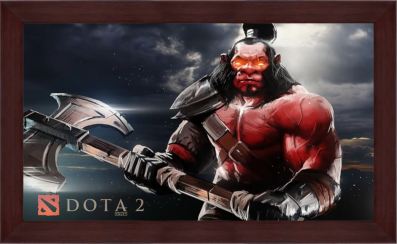 Картина в раме - axe, dota 2, art
