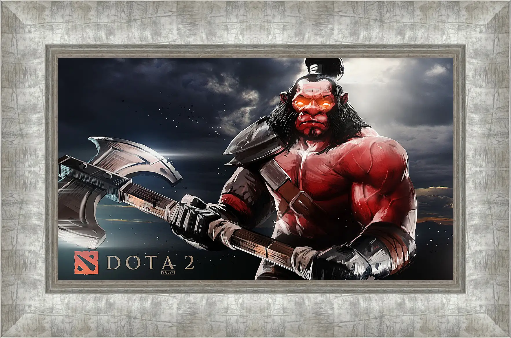 Картина в раме - axe, dota 2, art
