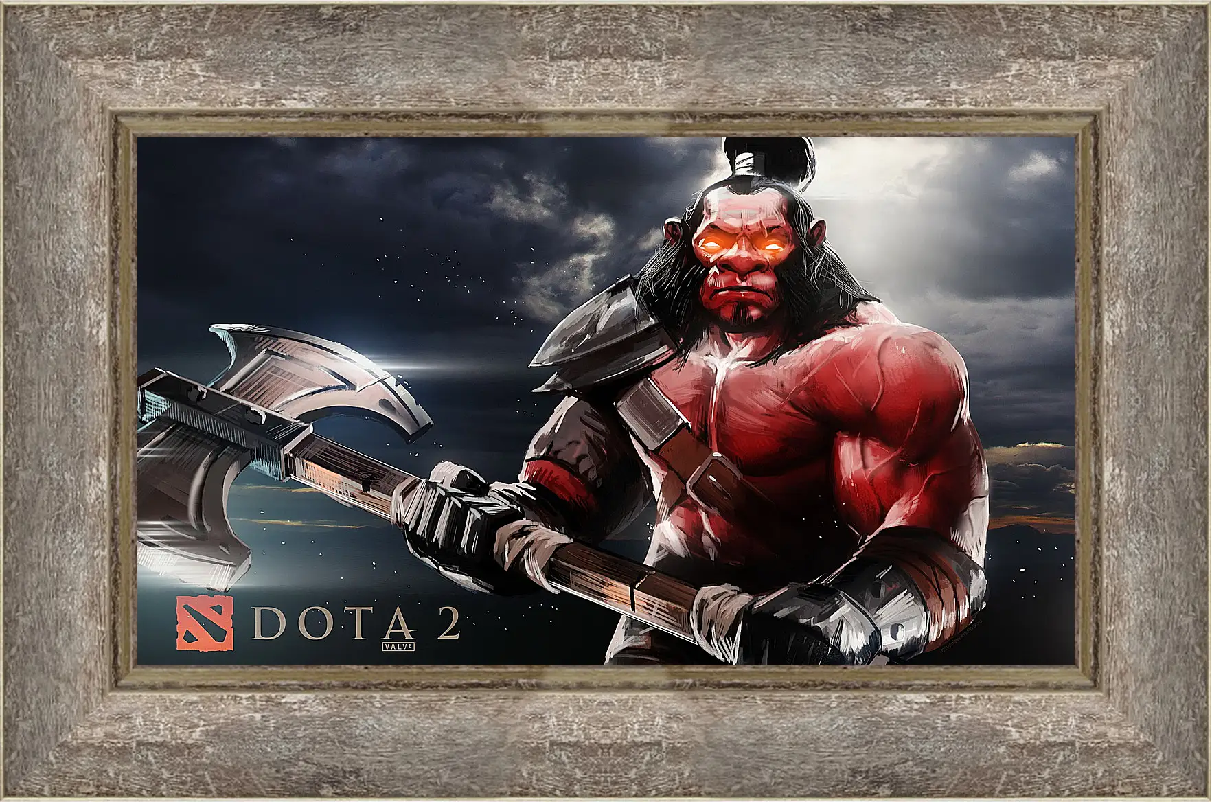 Картина в раме - axe, dota 2, art
