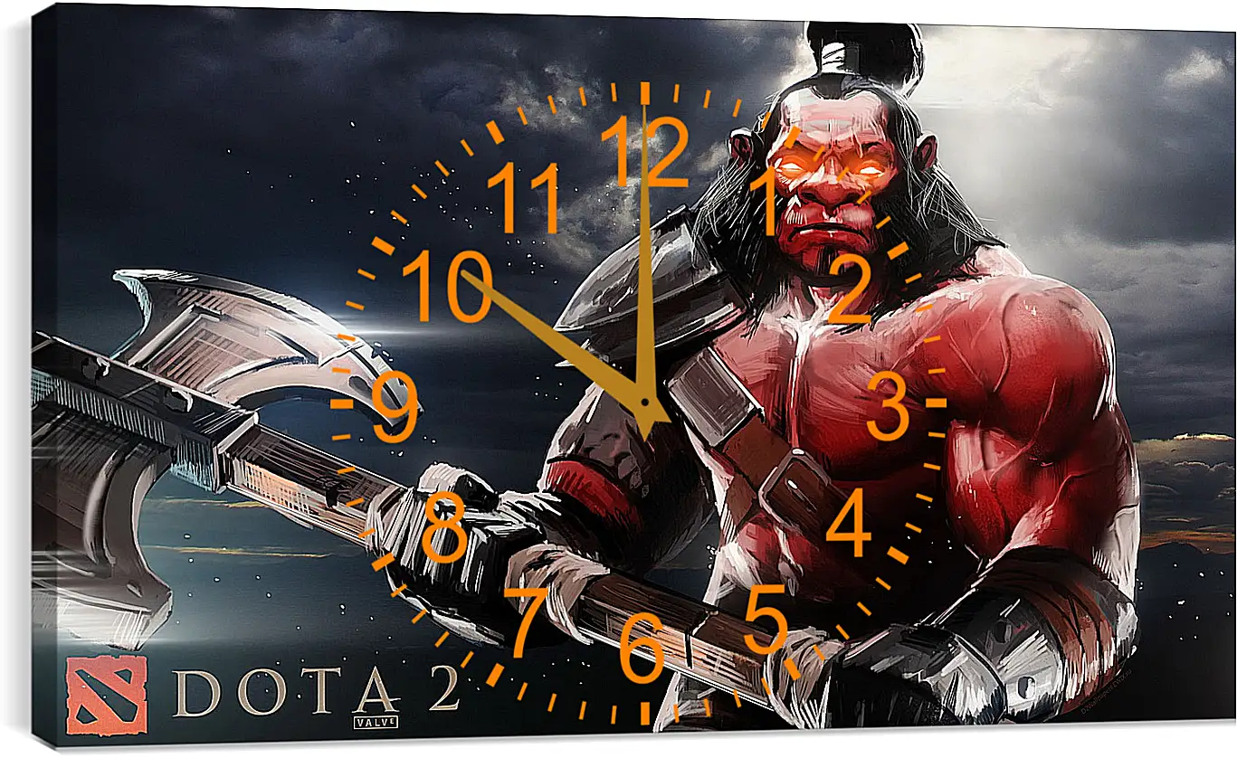 Часы картина - axe, dota 2, art
