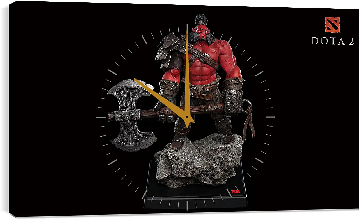 Часы картина - axe, dota 2, art
