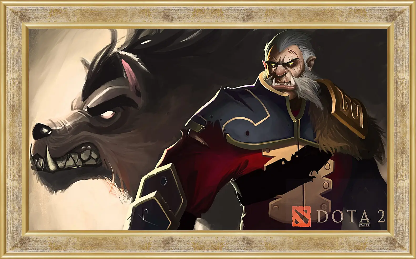 Картина в раме - dota 2, art, lycanthrope
