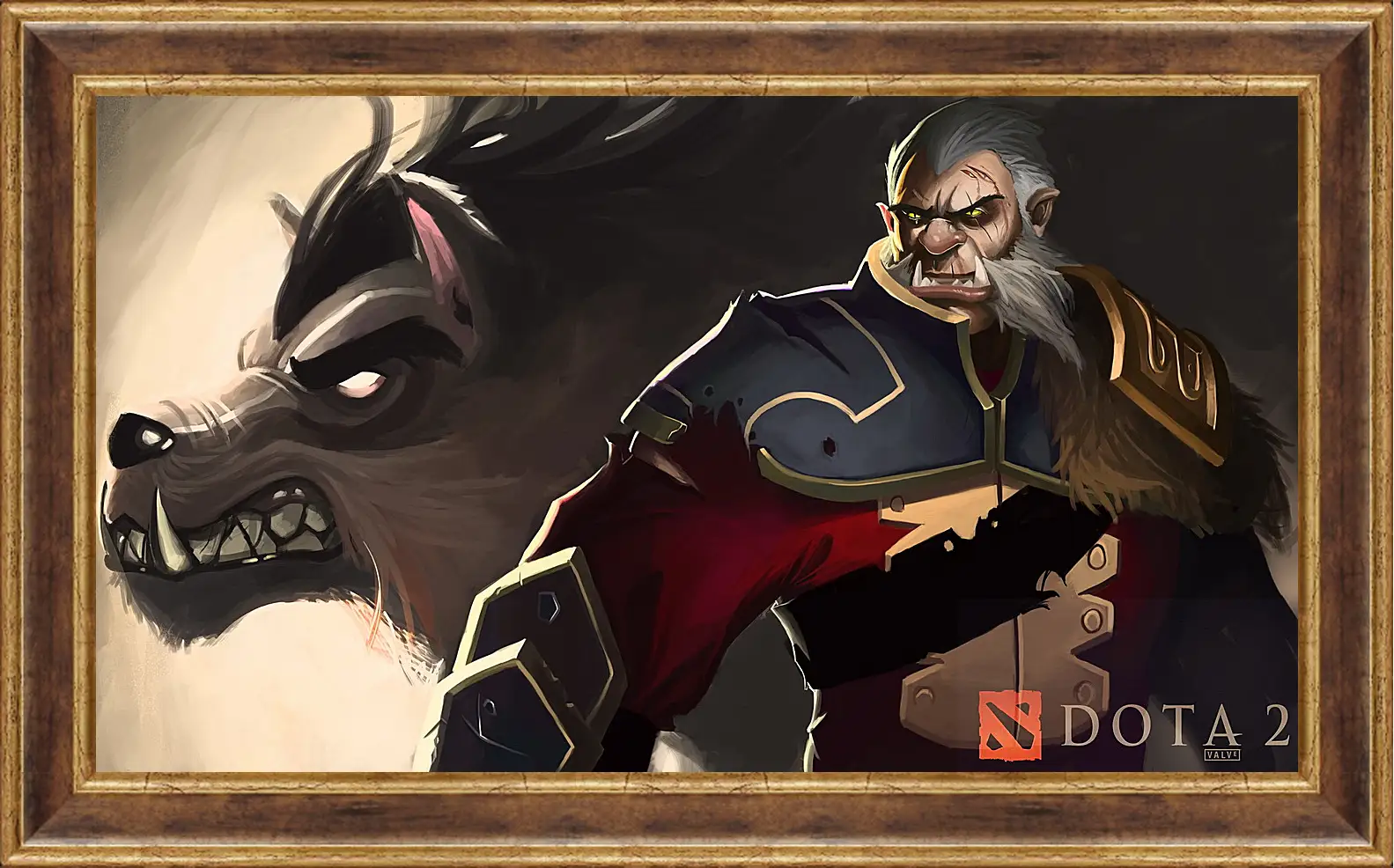 Картина в раме - dota 2, art, lycanthrope
