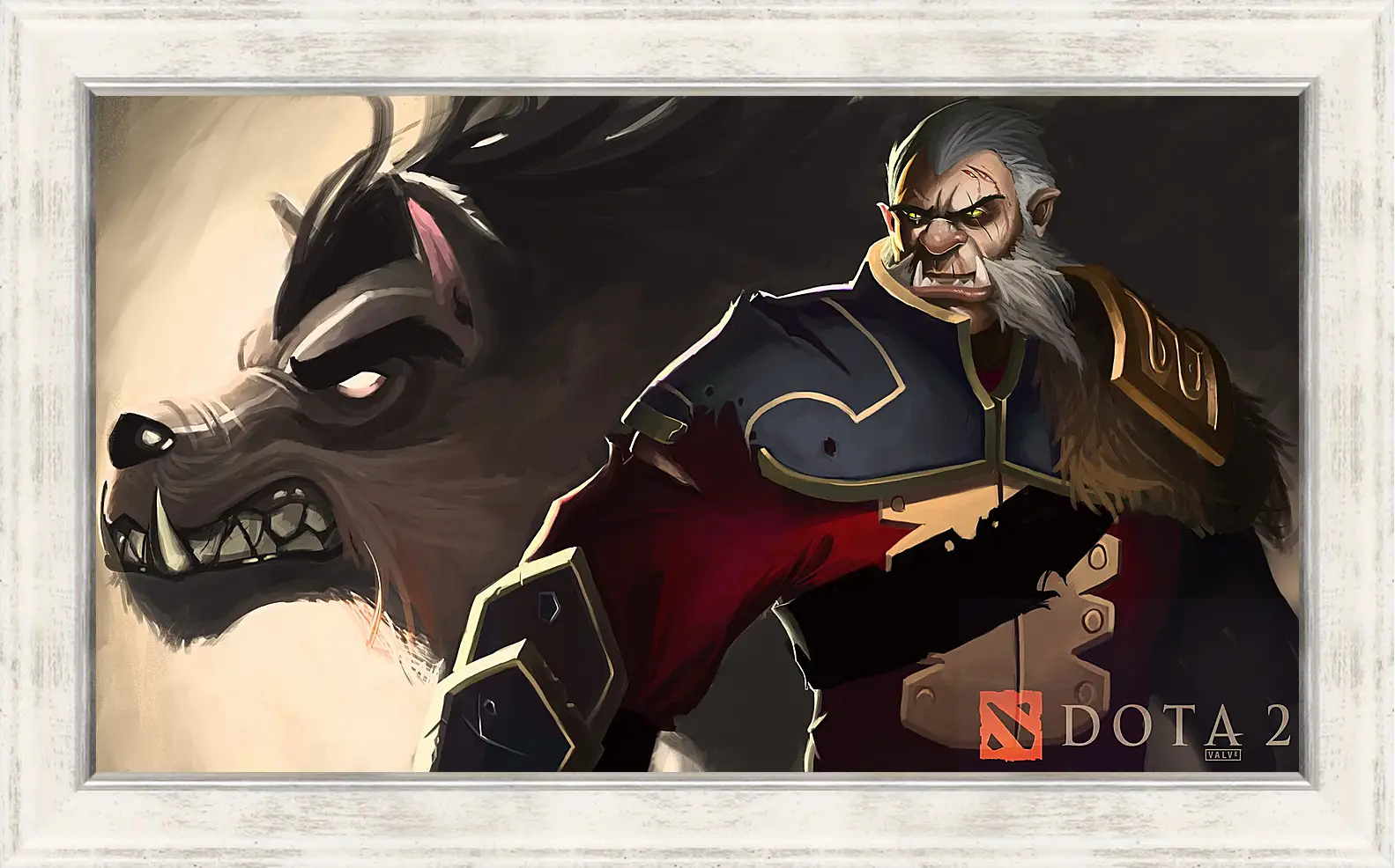 Картина в раме - dota 2, art, lycanthrope
