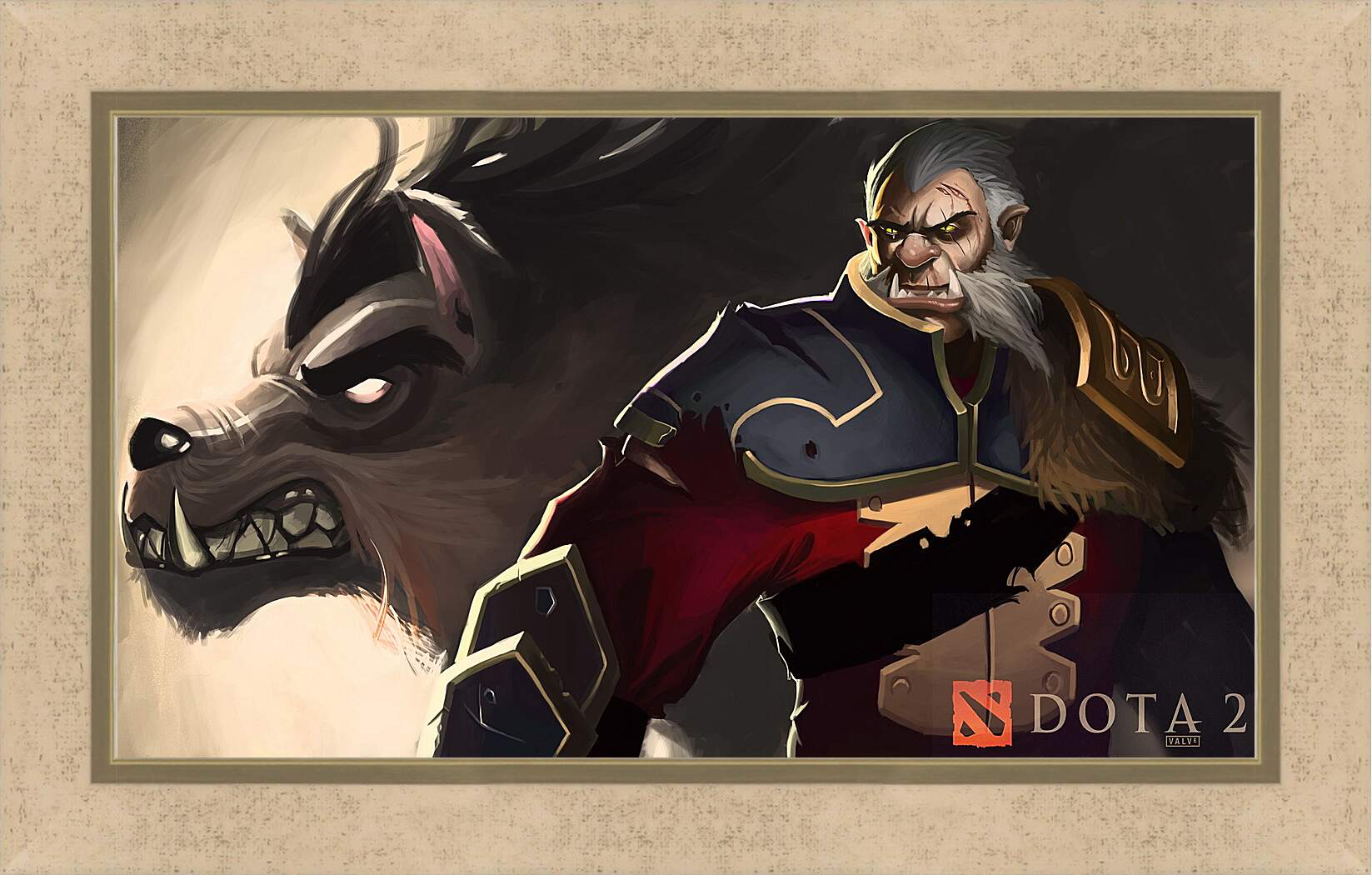 Картина в раме - dota 2, art, lycanthrope
