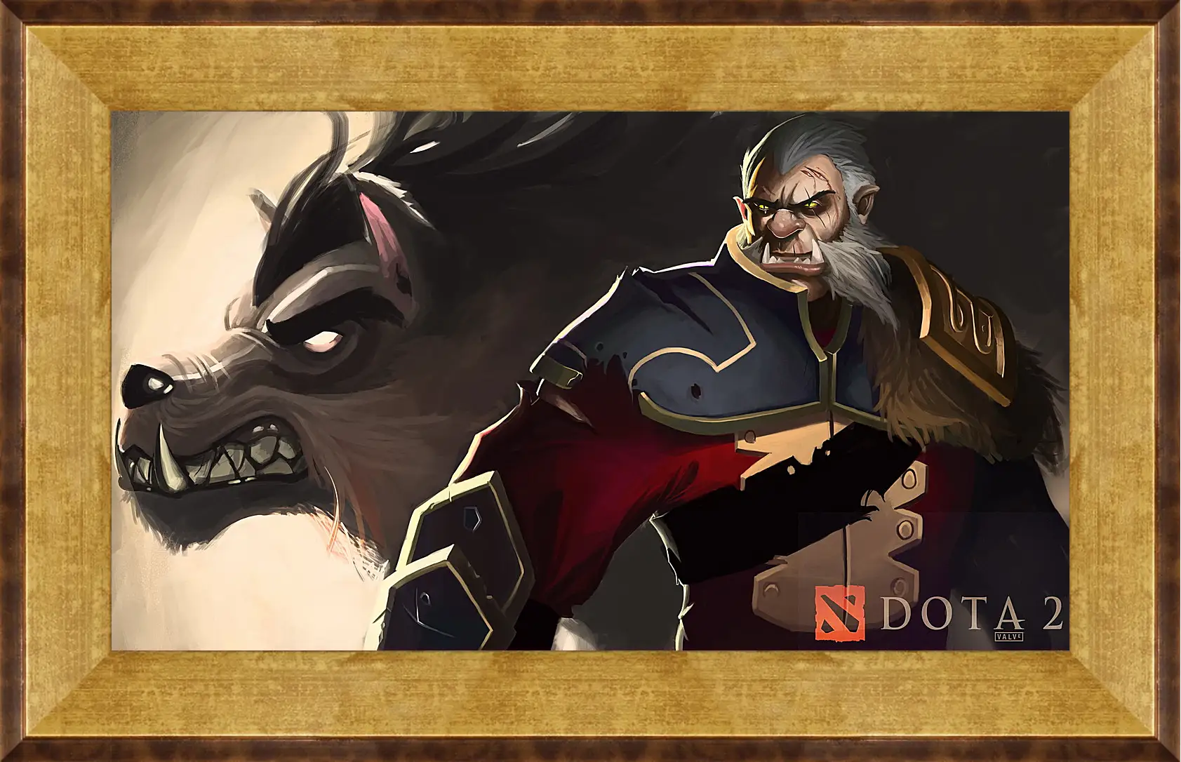 Картина в раме - dota 2, art, lycanthrope
