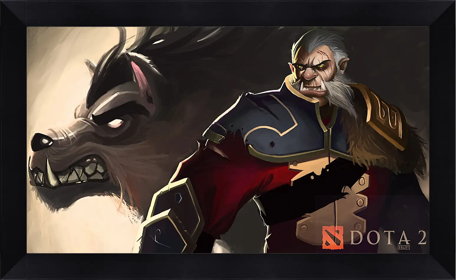 Картина в раме - dota 2, art, lycanthrope
