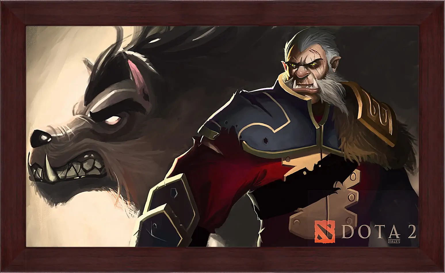 Картина в раме - dota 2, art, lycanthrope
