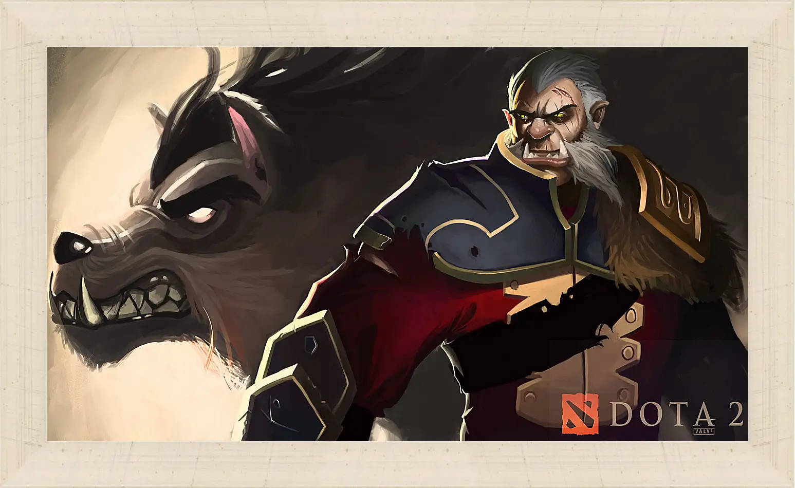 Картина в раме - dota 2, art, lycanthrope
