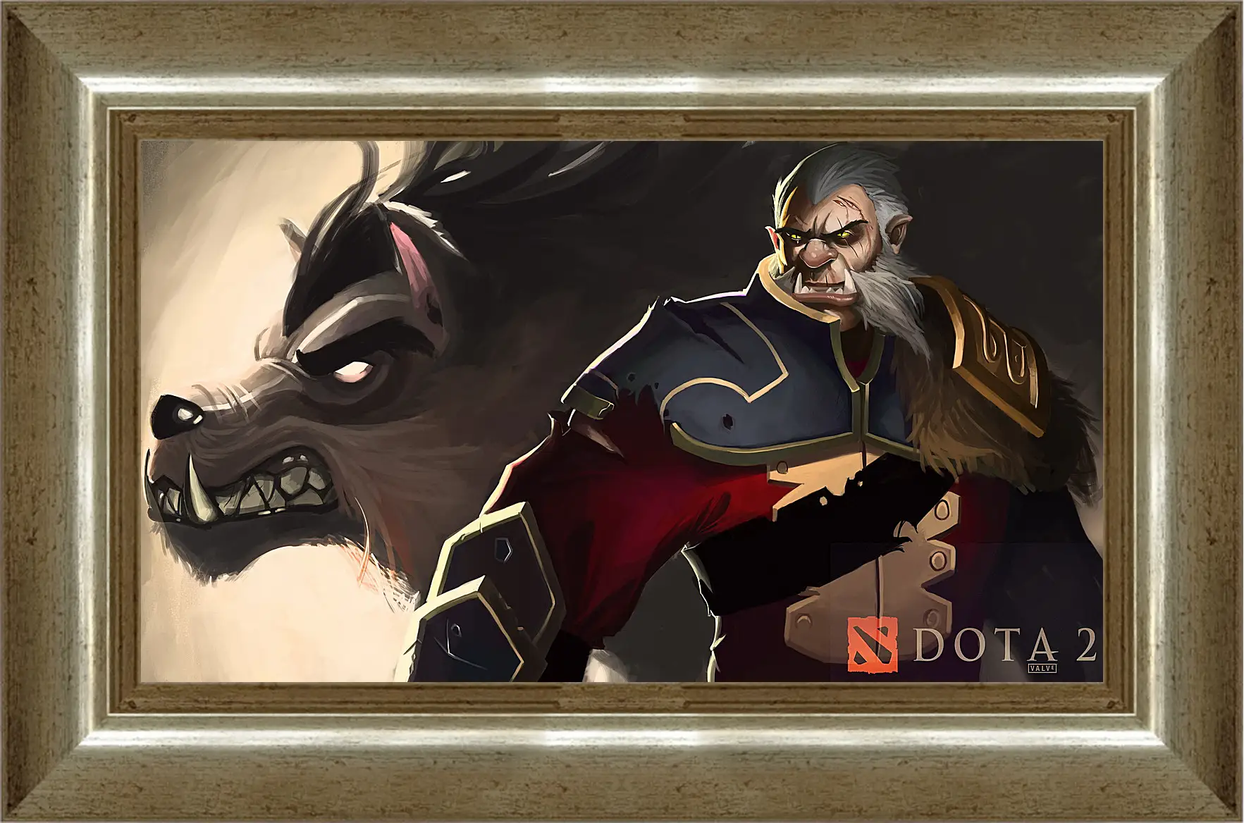 Картина в раме - dota 2, art, lycanthrope
