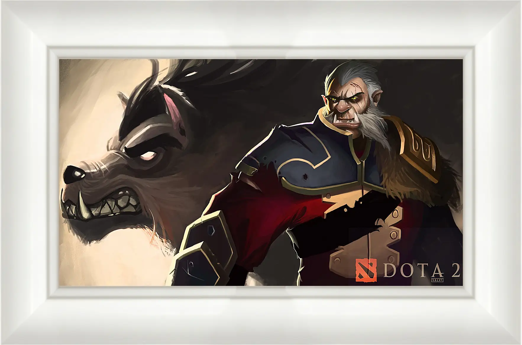 Картина в раме - dota 2, art, lycanthrope
