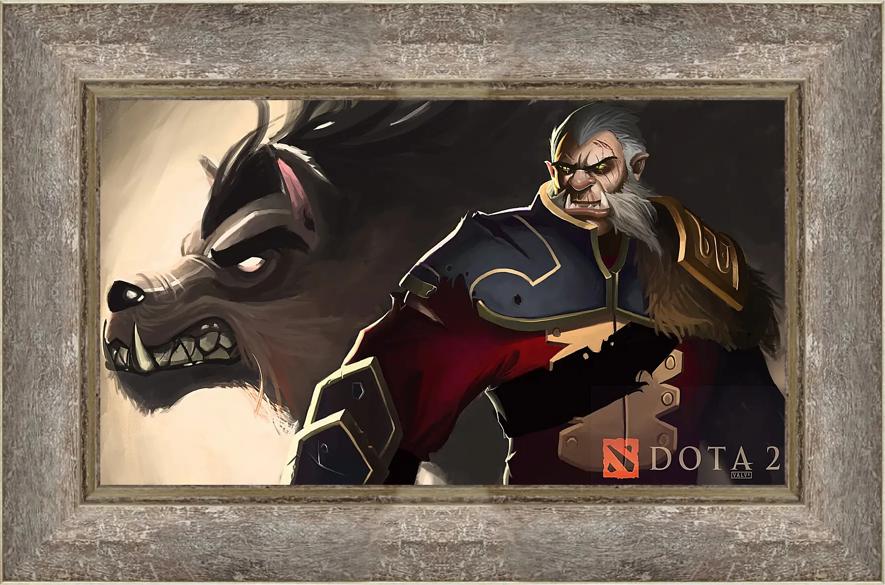 Картина в раме - dota 2, art, lycanthrope
