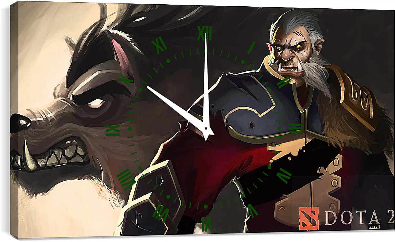 Часы картина - dota 2, art, lycanthrope
