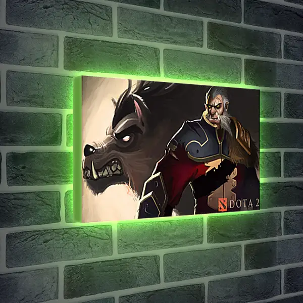 Лайтбокс световая панель - dota 2, art, lycanthrope
