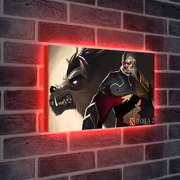 Лайтбокс световая панель - dota 2, art, lycanthrope
