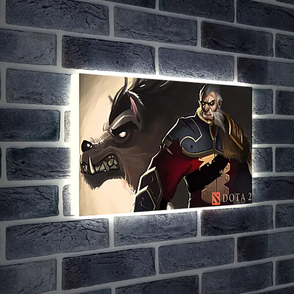 Лайтбокс световая панель - dota 2, art, lycanthrope
