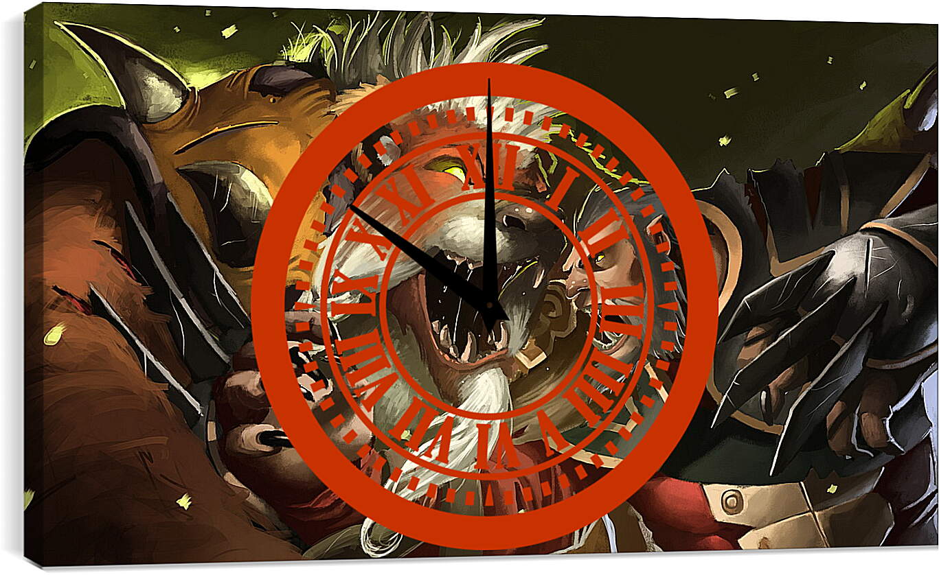 Часы картина - lone druid, lycanthrope, versus
